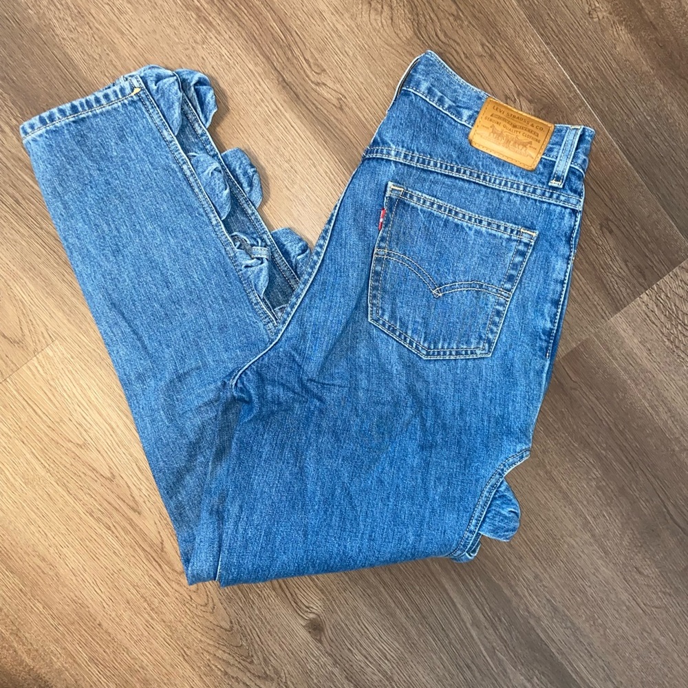 Levi Ankle Side Bow High Rise Jean